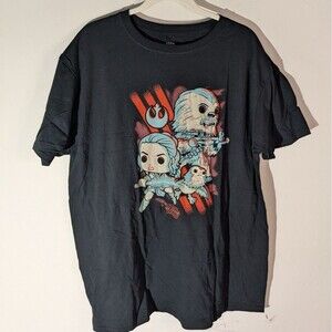 Star Wars Funko Pop Tee Last Jedi Rey & Friends Tshirt Men's Size Large
